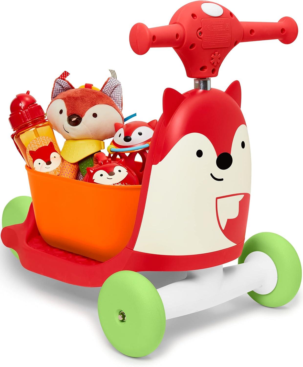 imageSkip Hop Kids 3in1 Baby Activity Push Walker amp Ride On Scooter Toy Unicorn 3in1 Baby Activity toFox