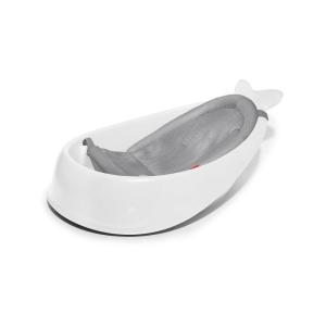 Skip Hop Infant Bath Tub 3-Stage Grow With Baby Smart Sling MOBY Bathtub Grey Age 0+(Moby White Tub)