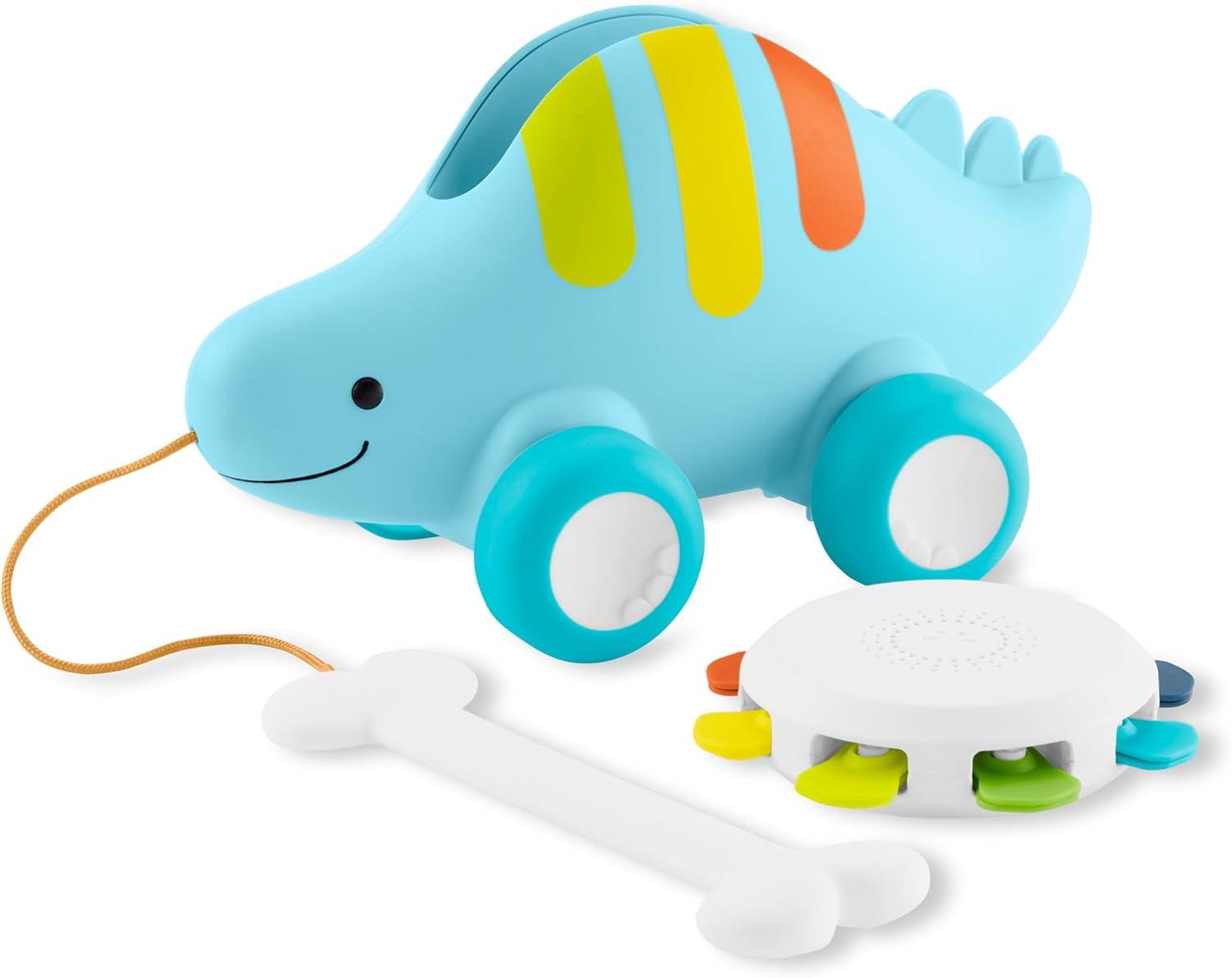 imageSkip Hop Dinosaur Pull Along Baby Musical Toy 3in1 Explore amp MoreDinosaur Pull Along