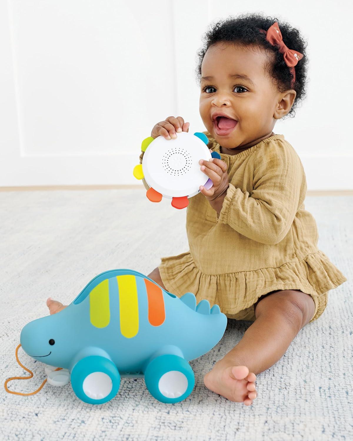 imageSkip Hop Dinosaur Pull Along Baby Musical Toy 3in1 Explore amp MoreDinosaur Pull Along