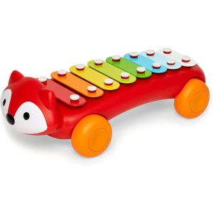 Skip Hop Dinosaur Pull Along Baby Musical Toy, 3-in-1, Explore & More(Xylophone Toy)