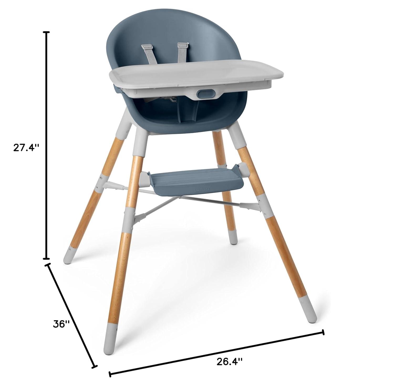 imageSkip Hop Baby High Chair 4in1 Convertible High Chair EON OatSlate Blue