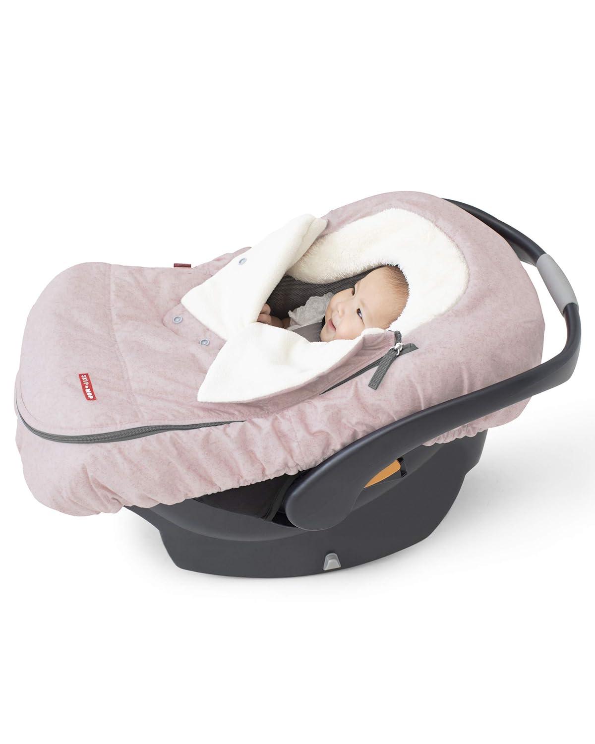 imageSkip Hop Winter Car Seat Cover Stroll amp Go BlackPink Heather