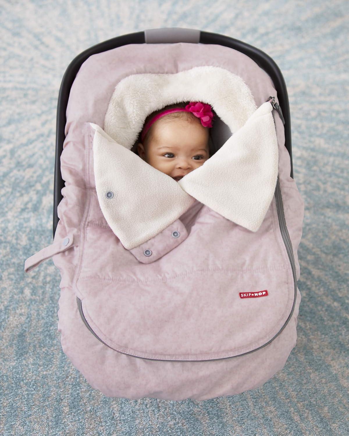 imageSkip Hop Winter Car Seat Cover Stroll amp Go BlackPink Heather