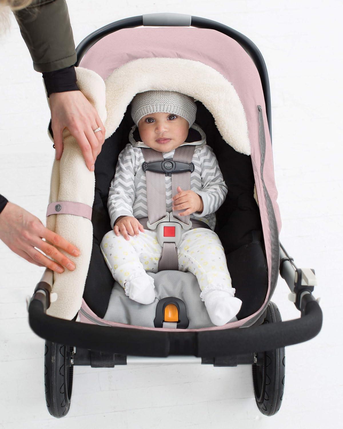 imageSkip Hop Winter Car Seat Cover Stroll amp Go BlackPink Heather