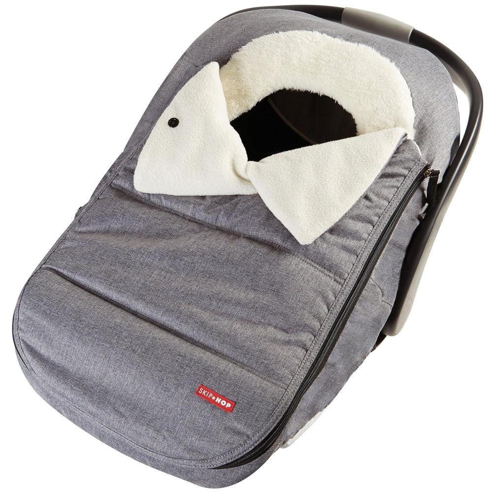 imageSkip Hop Winter Car Seat Cover Stroll amp Go BlackHeather Grey