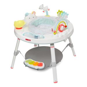 Skip Hop Baby Activity Center: Interactive Play Center with 3-Stage Grow-with-Me Functionality, 4mo+, Silver Lining Cloud(Silver Lining Cloud Activity Center)