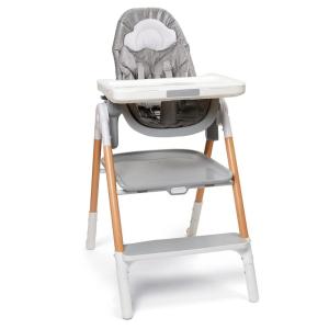 Skip Hop Baby High Chair 4-in-1 Convertible High Chair, EON, Oat(Sit-to-Step)
