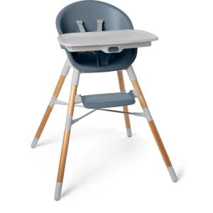 Skip Hop Baby High Chair 4-in-1 Convertible High Chair, EON, Oat(Slate Blue)