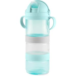 Skip Hop Stackable Snack Container & Sippy Cup, Grey Teal(Sip-to-Snack)