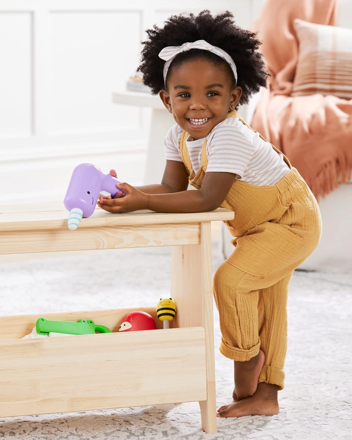 imageSkip Hop 4Piece Toy Tool Set for Toddlers Ages 2 Zoo Crew Tool Set Toy4piece Toy Tool Play Set