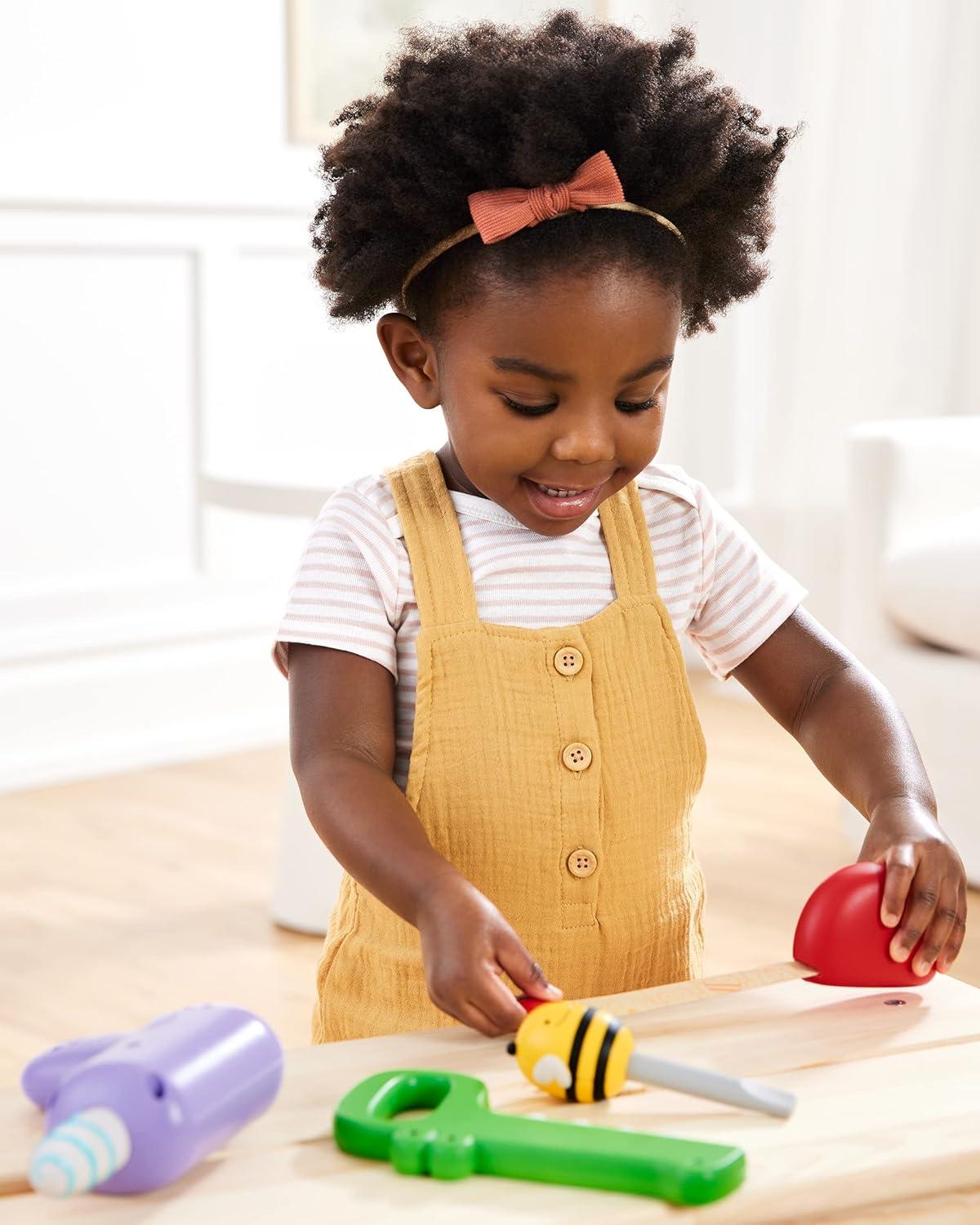 imageSkip Hop 4Piece Toy Tool Set for Toddlers Ages 2 Zoo Crew Tool Set Toy4piece Toy Tool Play Set