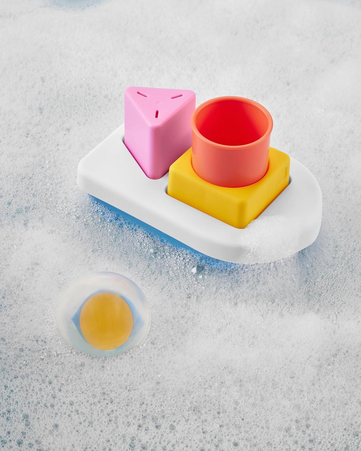 imageSkip Hop Baby Bath Toy TubtoTable Caf Prep amp Serve Salad Set Bathtub Sensory Development Toy Age 12mStacking Boat