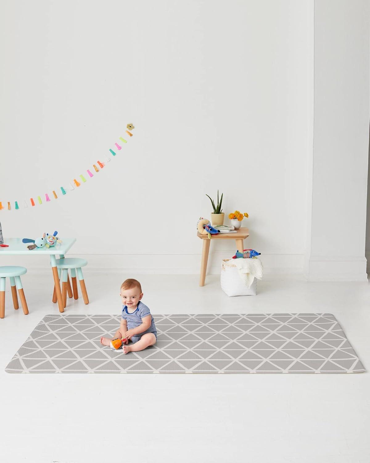 imageSkip Hop Baby Play Mat Reversible Foam Floor Mat 86 x 52 Little TravelersVibrant Village