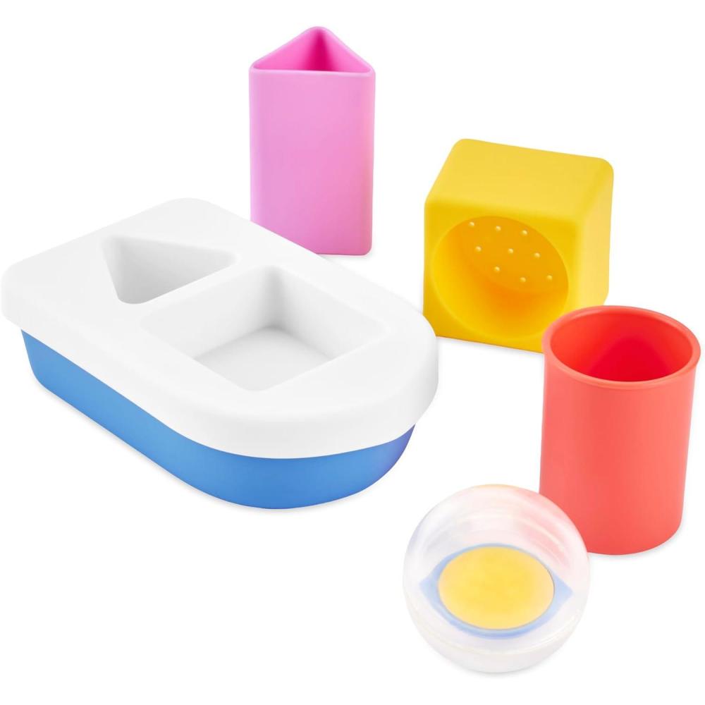 imageSkip Hop Baby Bath Toy TubtoTable Caf Prep amp Serve Salad Set Bathtub Sensory Development Toy Age 12mStacking Boat