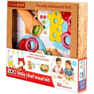 Skip Hop 4-Piece Toy Tool Set for Toddlers Ages 2+, Zoo Crew Tool Set Toy(Little Chef Meal Kit)