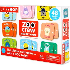 Skip Hop 4-Piece Toy Tool Set for Toddlers Ages 2+, Zoo Crew Tool Set Toy(Toddler Memory Game)