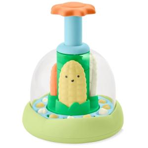 Skip Hop Press & Spin Baby Toy, Farmstand What’s Poppin Corn Spinner
