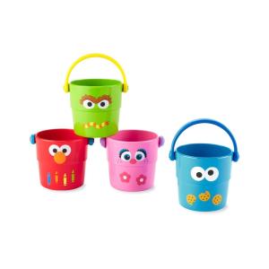 Skip Hop x Sesame Street Baby Bath Toy, Stack & Pour Bath Buckets(Sesame Street)