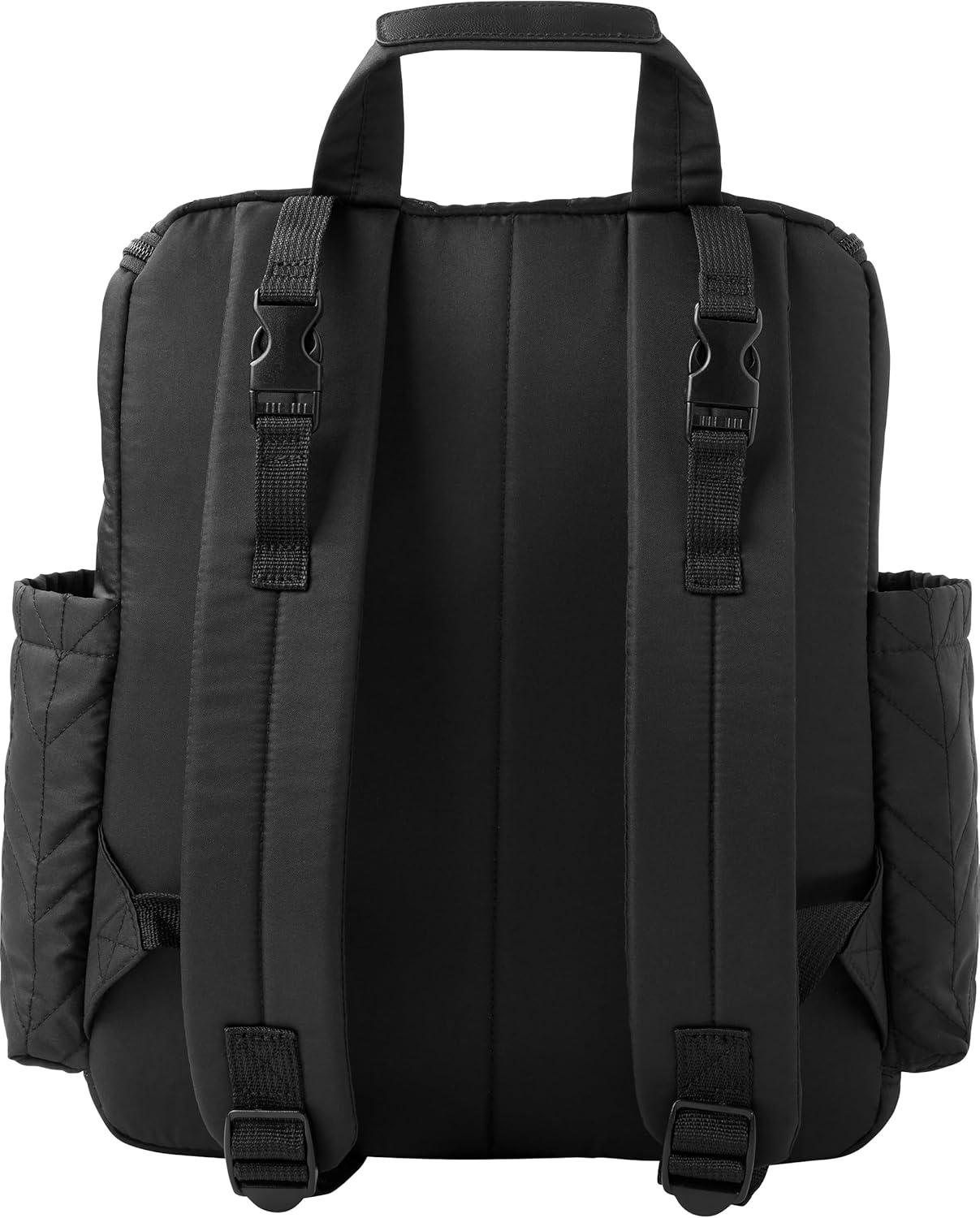 imageSkip Hop Diaper Bag Backpack Forma MultiFunction Baby Travel Bag with Changing Pad amp Stroller Attachment Jet BlackBlack