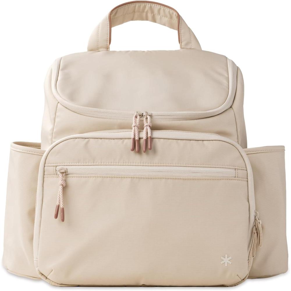 imageSkip Hop Diaper Bag Backpack Forma MultiFunction Baby Travel Bag with Changing Pad amp Stroller Attachment Jet BlackForma Next Oat