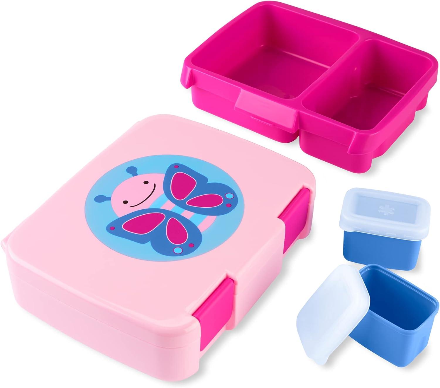 imageSkip Hop Kids Bento Lunch Box Ages 3 Zoo DinoButterfly