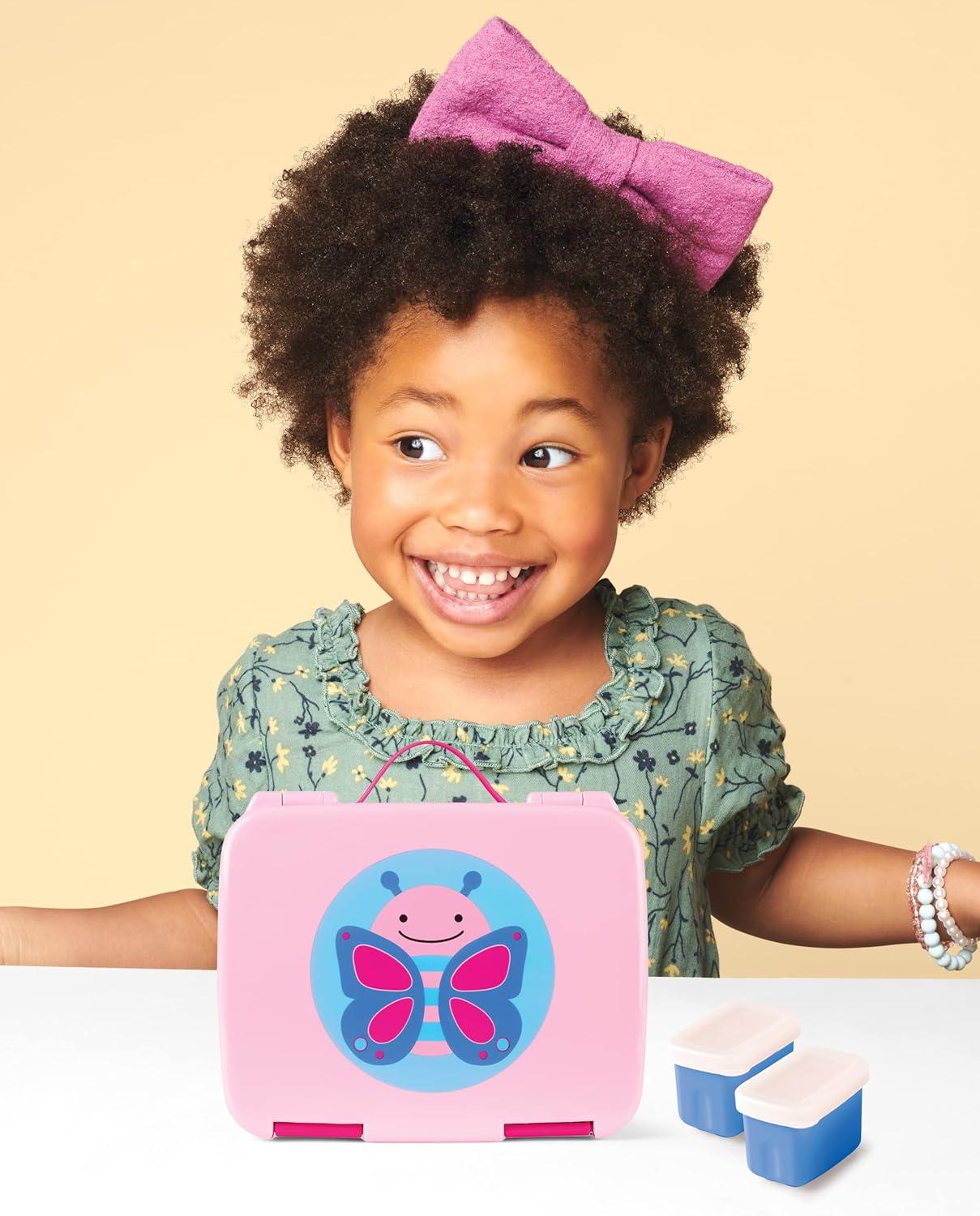 imageSkip Hop Kids Bento Lunch Box Ages 3 Zoo DinoButterfly