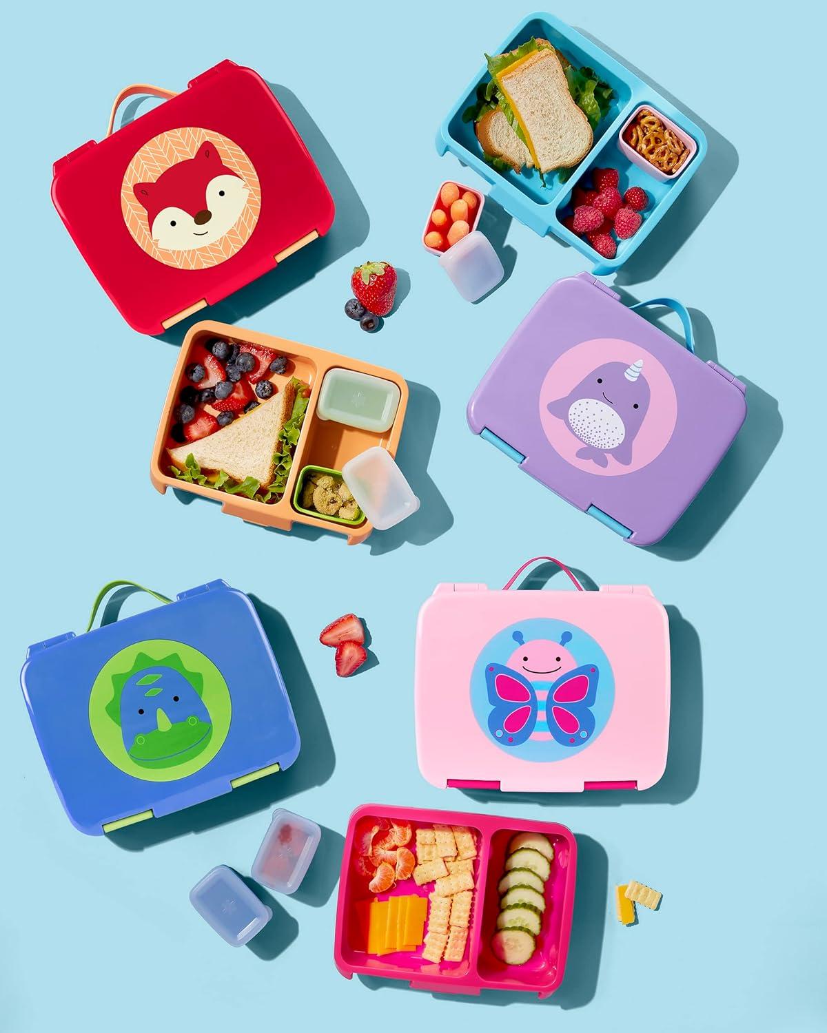 imageSkip Hop Kids Bento Lunch Box Ages 3 Zoo DinoNarwhal