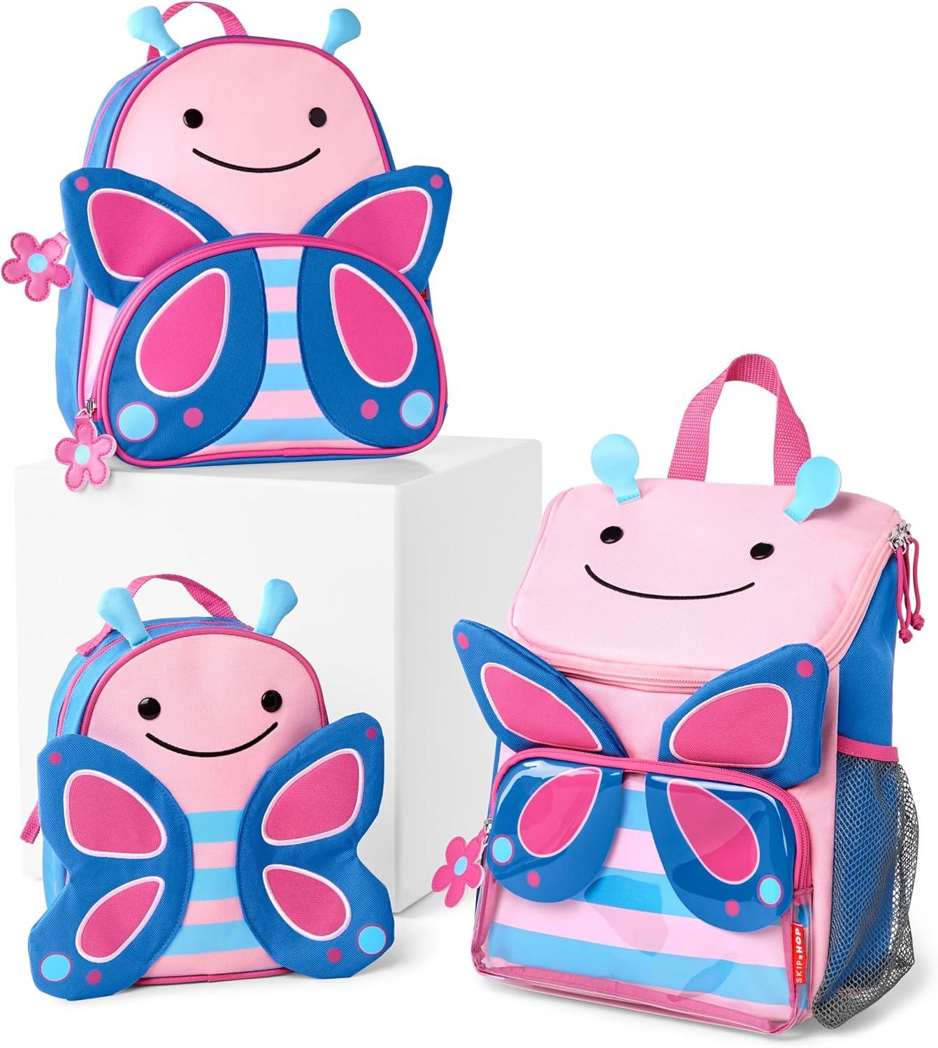 imageSkip Hop Toddler Backpack Zoo Preschool Ages 34 DogButterfly