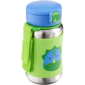 Skip Hop Toddler Sippy Cup – Zoo Stainless Steel Straw Bottle, Llama(Dino)