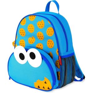 Skip Hop x Sesame Street Toddler Backpack with Safety Harness, Ages 1+, Abby Cadabby(Cookie Monster)