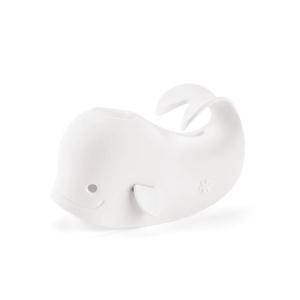 Skip Hop Baby Bath Spout Cover, Bathtub Faucet Cover with Soft Rubbery Material, Dishwasher-Safe, Easy-to-Adjust Straps and Tail Hook for Hanging, Fits Most Tub Spouts, MOBY, White(Moby White)