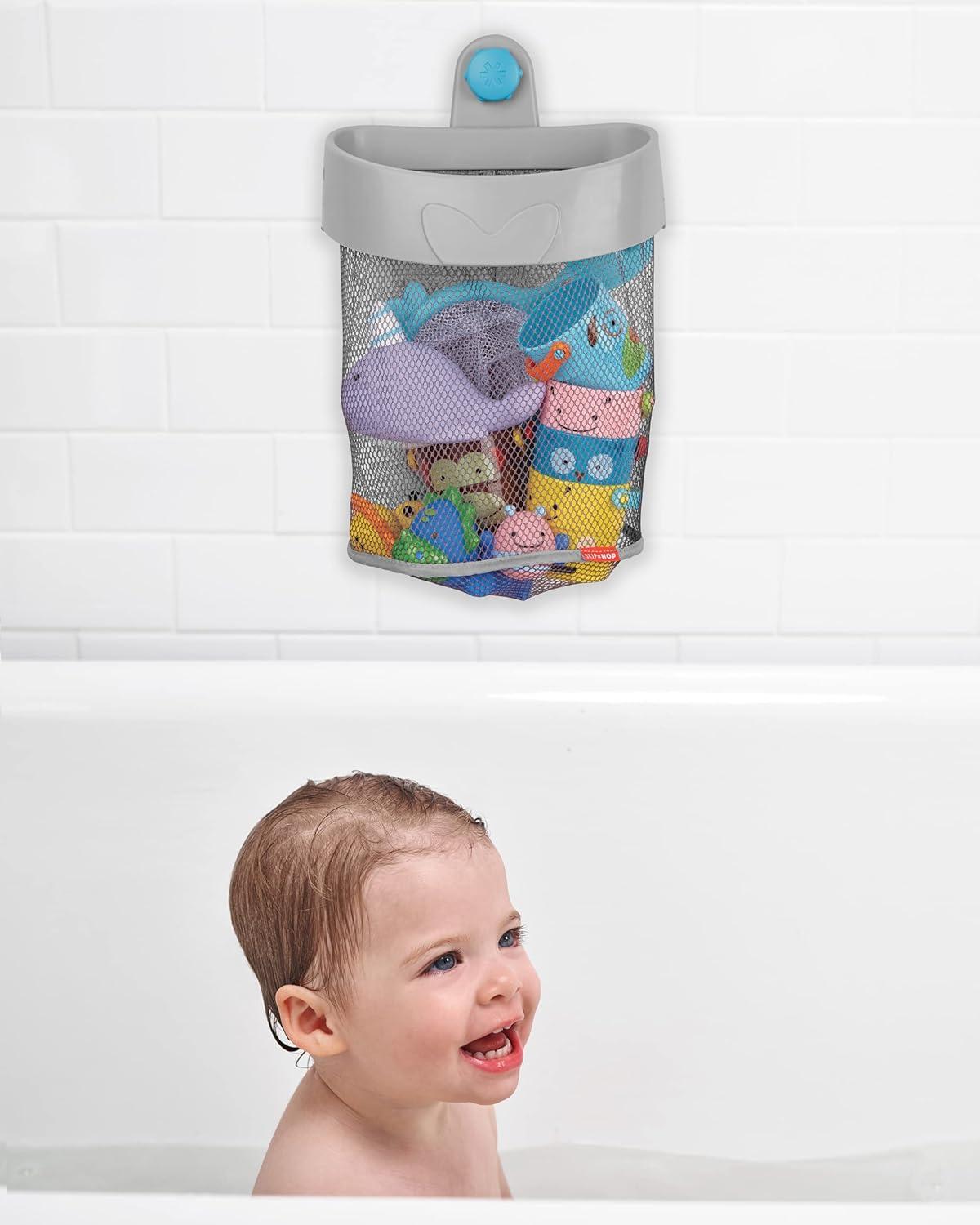imageSkip Hop Moby Hanging Bath Toy Organizer Scoop GreySmall