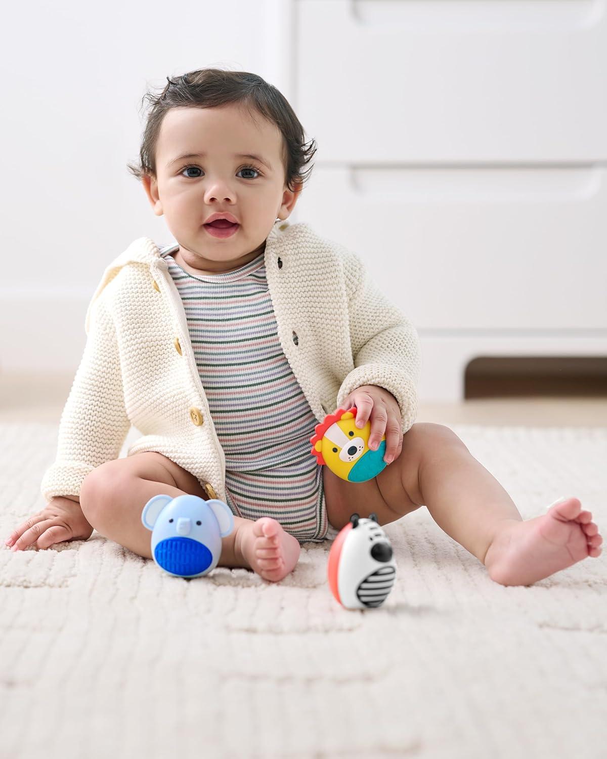 imageSkip Hop Egg Shaker Trio Baby Toy Explore amp More 3 CountJungle Beats