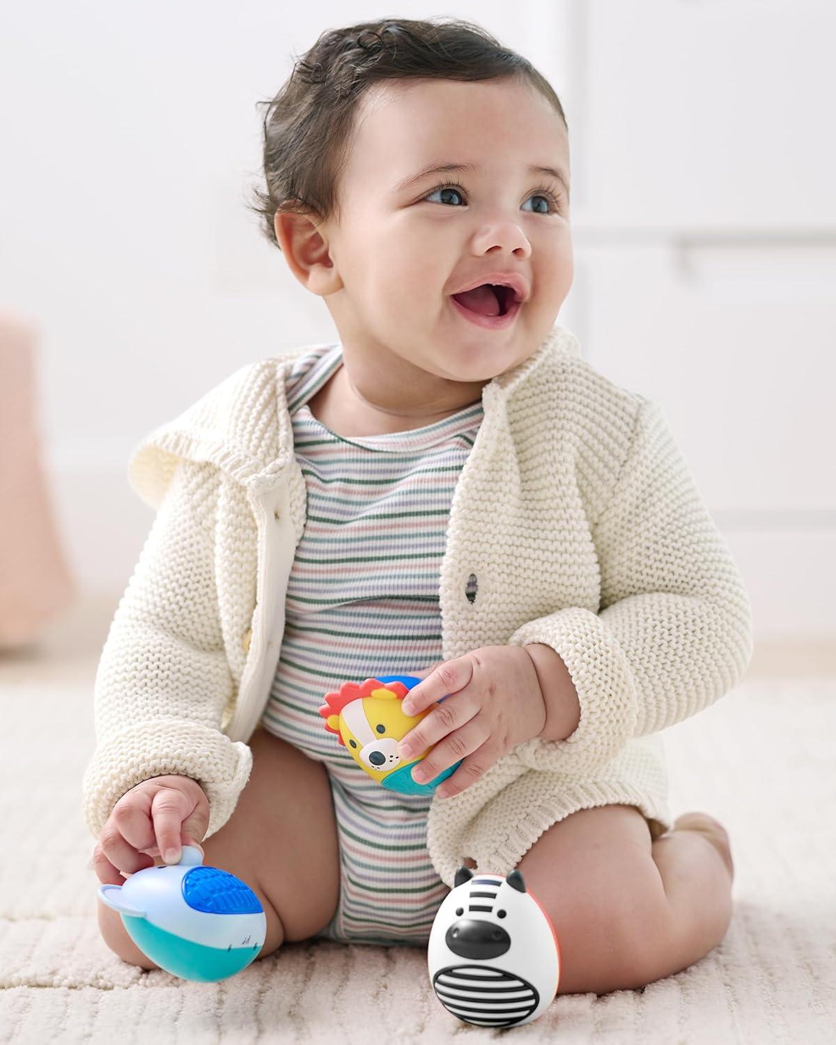 imageSkip Hop Egg Shaker Trio Baby Toy Explore amp More 3 CountJungle Beats