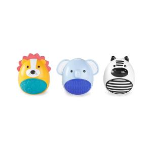 Skip Hop Egg Shaker Trio Baby Toy, Explore & More, 3 Count(Jungle Beats)