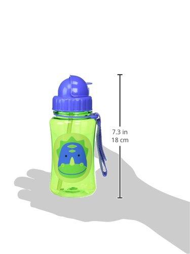 imageSkip Hop Toddler Sippy Cup Zoo Steel Straw Bottle DinoDinosaur