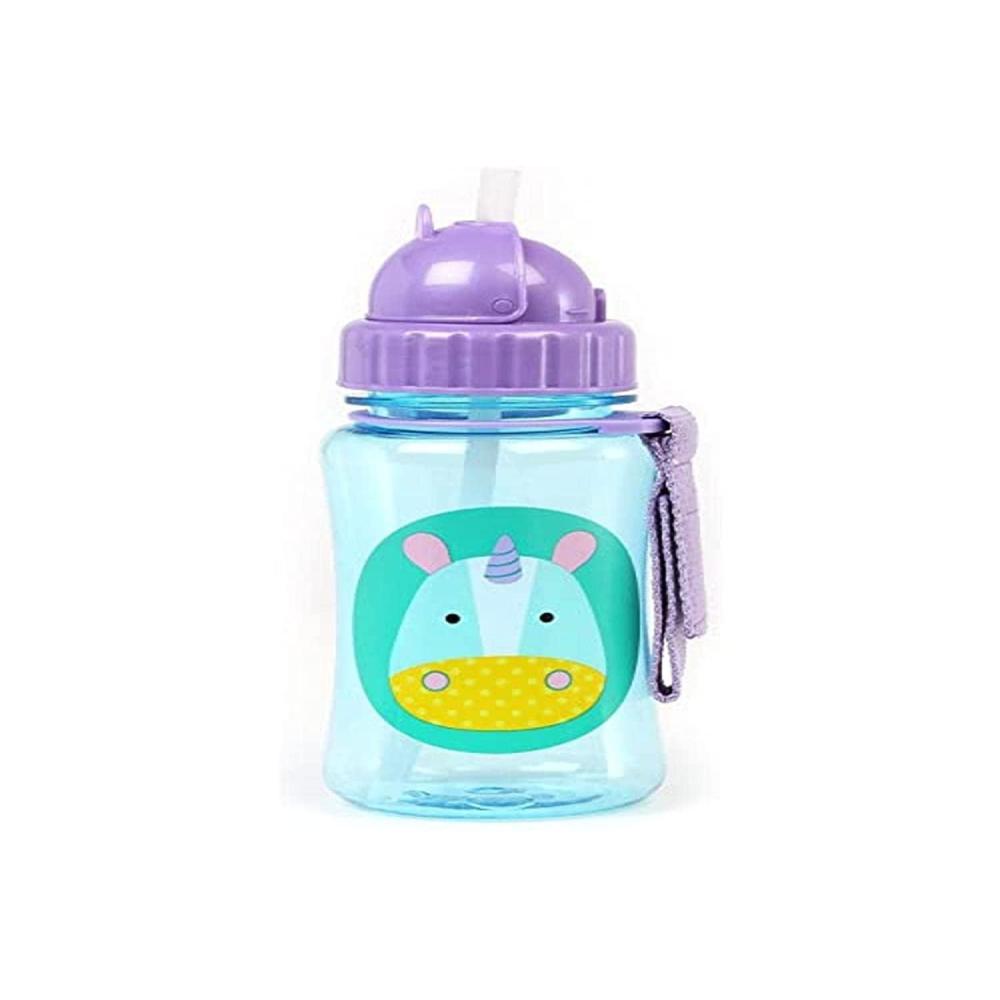 imageSkip Hop Toddler Sippy Cup  Zoo Steel Straw Bottle DinoUnicorn